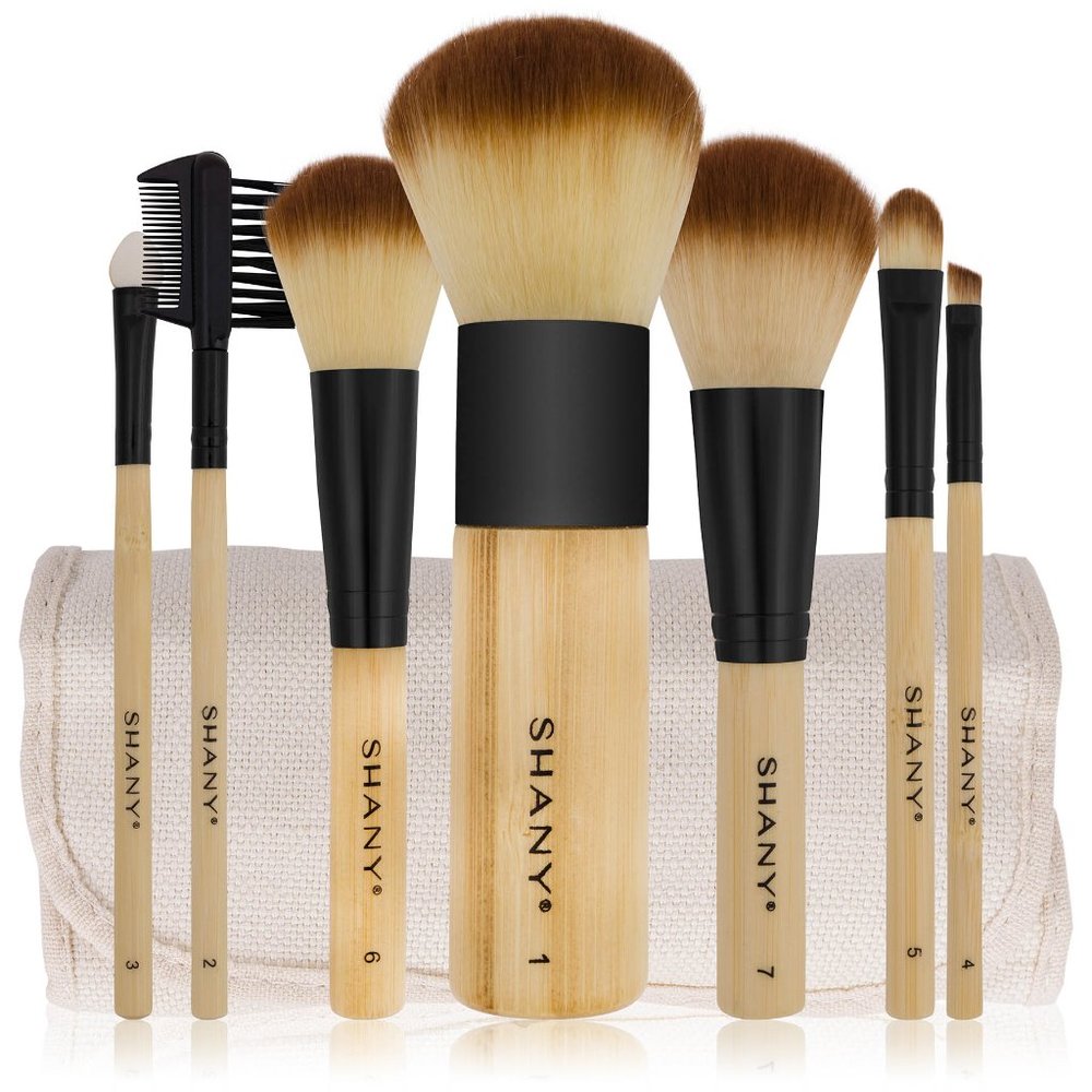 SHANY Bamboo Brush Set - Vegan Brushes With Premiu